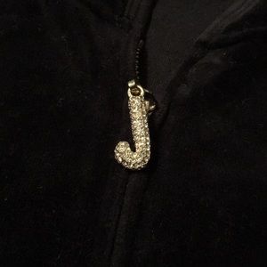 Black juicy couture zip up